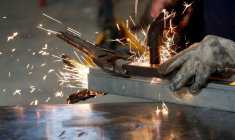 Un atelier sidérurgique à Marseille