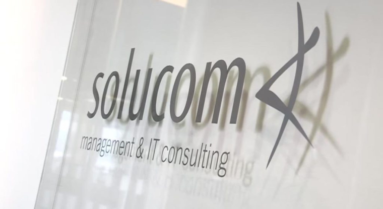 Le logo de Solucom. (© Solucom TV)