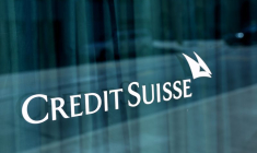 Le logo du Credit Suisse à Genève