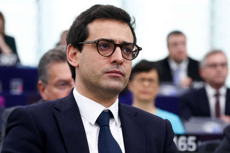 Stéphane Séjourné au Parlement européen à Strasbourg