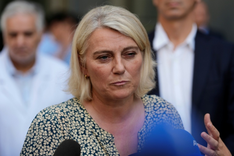 La ministre de la Santé Stéphanie Rist le 25 juin 2026 à Orsay dans l'Essonne ( AFP / Dimitar DILKOFF )