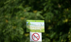 La cigarette sera interdite sur les plages, dans les parcs, et aux abords des écoles à compter du 1er juillet ( AFP / SEBASTIEN BOZON )