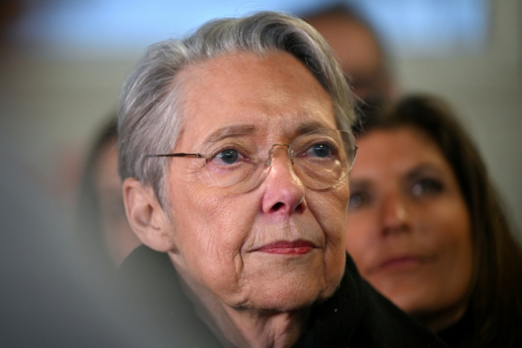 L'ancienne Première ministre et actuelle ministre de l'Education nationale démissionnaire, Elisabeth Borne, ici à Longjumeau (Essonne), le 6 janvier 2025 ( AFP / Anna KURTH )