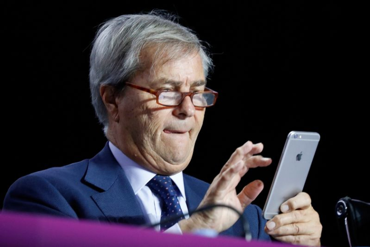 Vincent Bollore assiste à la réunion des actionnaires de Vivendi à Paris