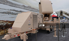 Un radar de Raytheon (filiale de RTX), au Bourget, en 2023 ( AFP / GEOFFROY VAN DER HASSELT )