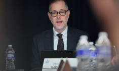 Mark Levine, à New York, le 12 août 2026 ( GETTY IMAGES NORTH AMERICA / MICHAEL M. SANTIAGO )