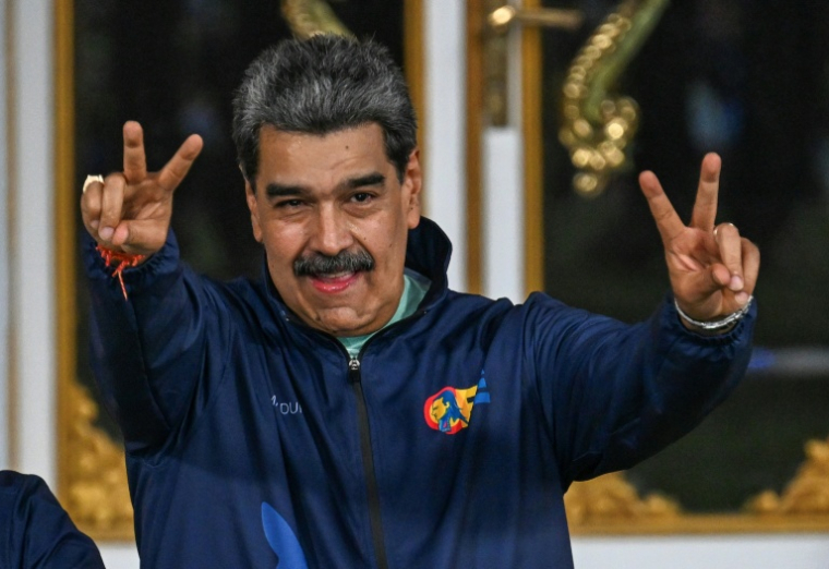 Le président vénézuélien Nicolas Maduro, le 21 novembre 2025 au Palais de Miraflores, à Caracas ( AFP / Juan Barreto )