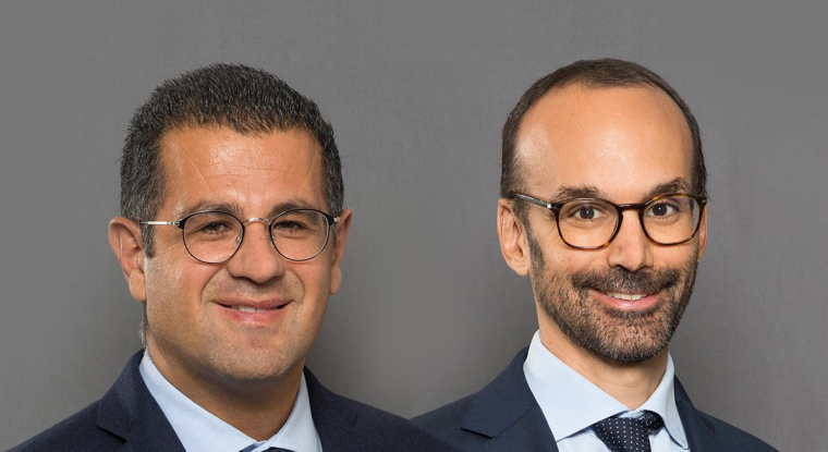Michaël Sellam, président de Chahine Capital, et Julien Bernier, directeur des investissements. (© DR)