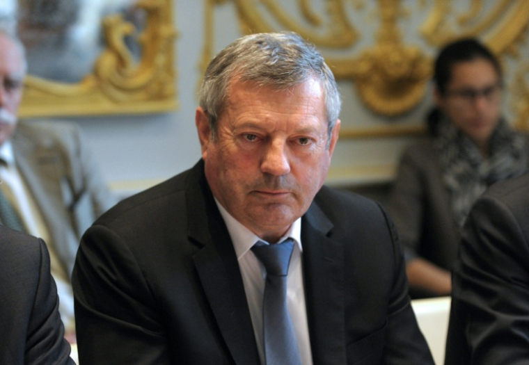 Roland Héguy, ancien président de l'Umih, le 9 juillet 2014, à Paris ( AFP / Eric PIERMONT )