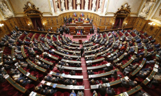 Vue sur l'hémicycle du Sénat