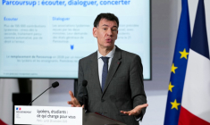 Le ministre de l'Enseignement supérieur Philippe Baptiste s'exprime lors d'une conférence de presse le 26 octobre 2026 à Paris ( AFP / Dimitar DILKOFF )