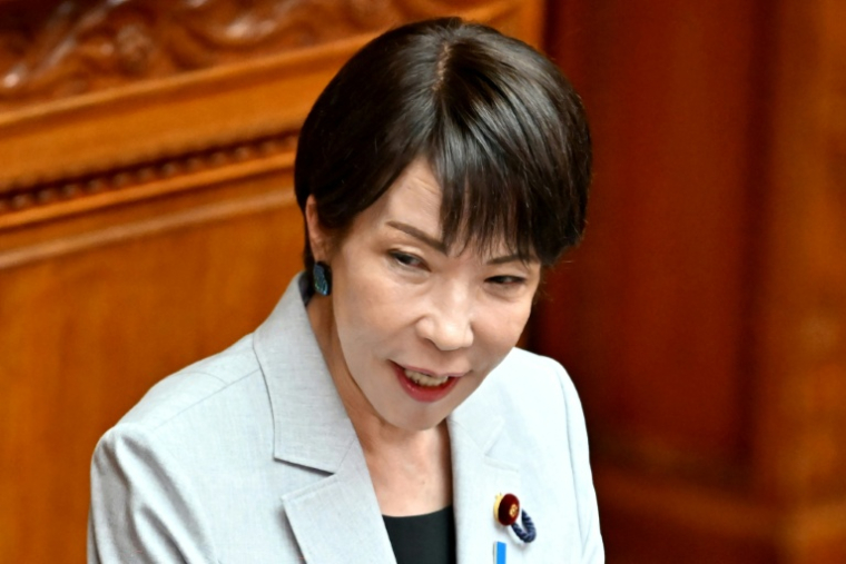 La Première ministre japonaise Sanae Takaichi le 8 mai 2026 à Tokyo ( AFP / Kazuhiro NOGI )