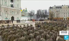 Ukraine, un an après : cérémonies d'hommage aux soldats morts sur le front