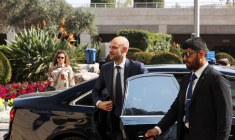 Le ministre français de l'Europe et des Affaires étrangères, Jean-Noël Barrot, à Jérusalem