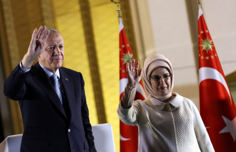 Le président turc Tayyip Erdogan et son épouse Ermine Erdogan