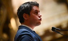 Gabriel Attal, le 3 mars, à l'Assemblée nationale ( AFP / CHRISTOPHE ARCHAMBAULT )