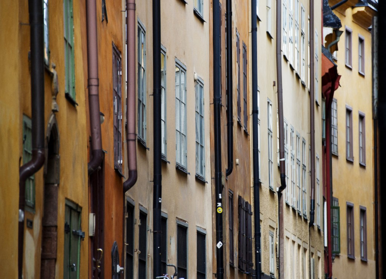 Des immeubles de la vieille ville de Stockholm (photo d'illustration) ( AFP / JONATHAN NACKSTRAND )