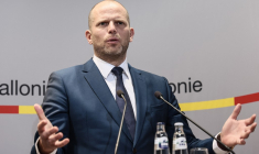 Le ministre belge de la Défense, Theo Francken, le 26 février 2025 ( Belga / BRUNO FAHY )