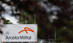 Logo du groupe sidérurgique ArcelorMittal à Basse-Indre