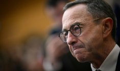 Bruno Retailleau lors d'un meeting de Foulques Chombart de Lauwe, candidat LR à la mairie de Nantes, le 14 janvier 2026 ( AFP / Loic VENANCE )