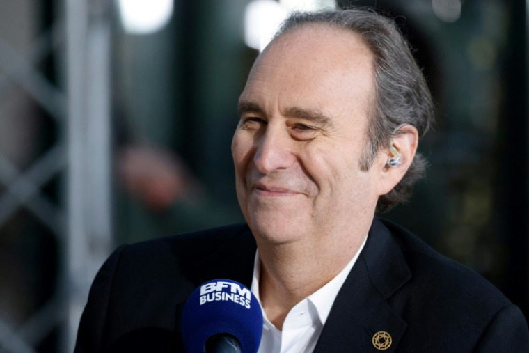 L'homme d'affaires français Xavier Niel lors du Sommet pour l'action sur l'Intelligence Artificielle au Grand-Palais à Paris le 10 février 2025 ( AFP / Ludovic MARIN )