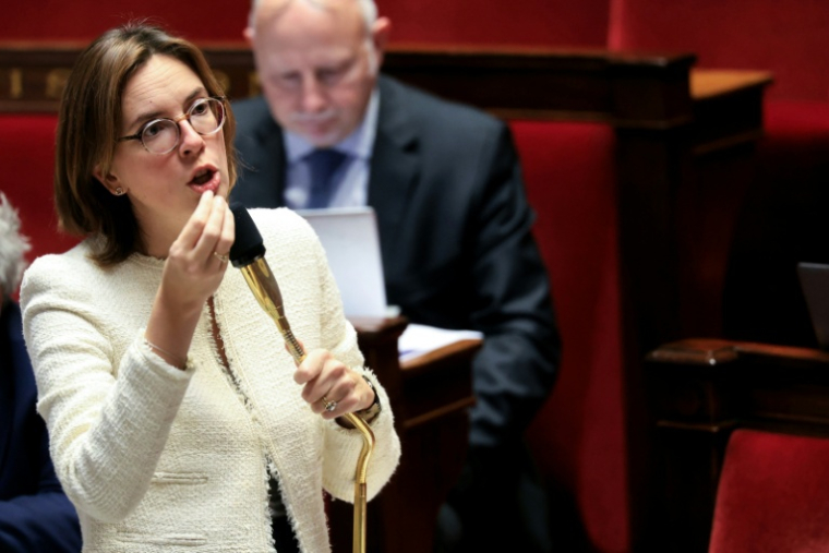 La ministre des Comptes publics Amélie de Montchalin à l'Assemblée nationale, à Paris, le 17 novembre 2025 ( AFP / Alain JOCARD )