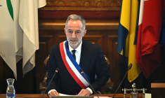 Le socialiste Emmanuel Grégoire officiellement élu maire de Paris par les conseillers de la capitale, le 29 mars 2026 ( AFP / JULIEN DE ROSA )