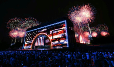 Feu d'artifice à Washington à l'occasion des 250 ans des Etats-Unis, le 4 juillet 2026 ( AFP / Kent NISHIMURA )