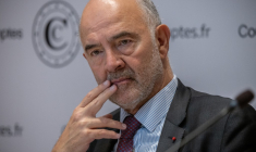 Pierre Moscovici à Paris, le 16 septembre 2025. ( AFP / GUILLAUME BAPTISTE )