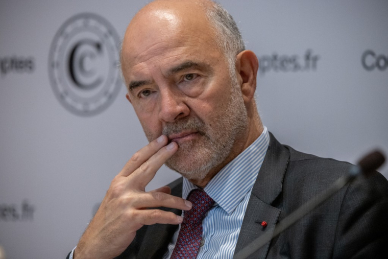 Pierre Moscovici à Paris, le 16 septembre 2025. ( AFP / GUILLAUME BAPTISTE )