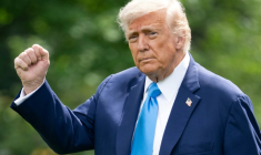 Le président américain Donald Trump à la Maison Blanche, à Washington, le 6 juin 2025 ( AFP / SAUL LOEB )
