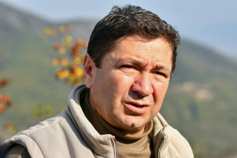 L'expert forestier Ayser Ghazarian près du village de Srashen, dans la réserve naturelle de Shikahogh, en Arménie, le 22 octobre 2026 ( AFP / STRINGER )