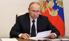 Vladimir Poutine à Novo-Ogaryovo, en Russie, le 24 août 2022. ( Sputnik / MIKHAIL KLIMENTYEV )