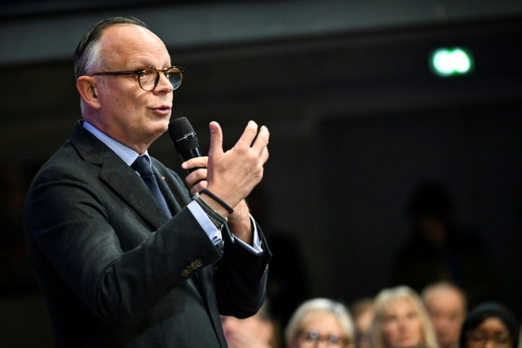 Le président d'Horizons et candidat à sa réélection au Havre Edouard Philippe, au Havre en Seine-Maritime, le 11 février 2026 ( AFP / Lou BENOIST )