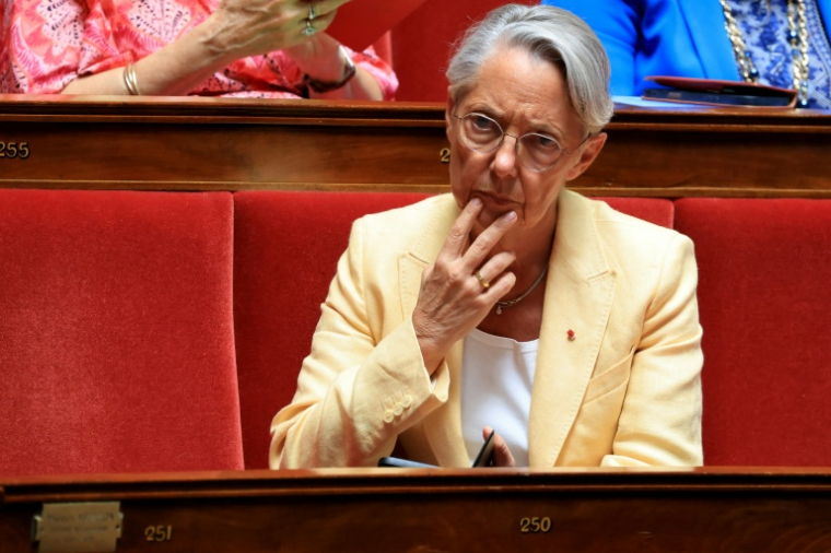 La députée Renaissance Elisabeth Borne assiste à une séance de questions au gouvernement à l'Assemblée nationale, à Paris, le 26 mai 2026 ( AFP / Ludovic MARIN )