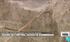 Causée par l'ouragan Erin, une puissante houle déferle en France