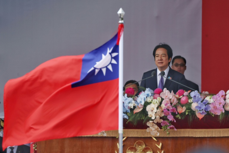 Le président taiwanais Lai Ching-te s'exprime à l'occasion de la Fête nationale, le 10 octobre 2026 à Taipei  ( AFP / I-Hwa Cheng )