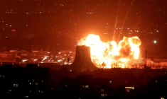 The US and Israel hammered Iran on Saturday ( AFP / ATTA KENARE )