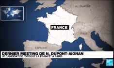 Présidentielle française : dernier meeting de Nicolas Dupont-Aignan