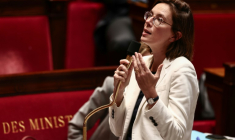 La ministre chargée des Comptes publics Amélie de Montchalin, lors de la séance de questions au gouvernement à l'Assemblée nationale à Paris, le 2 juillet 2025 ( AFP / Thibaud MORITZ )