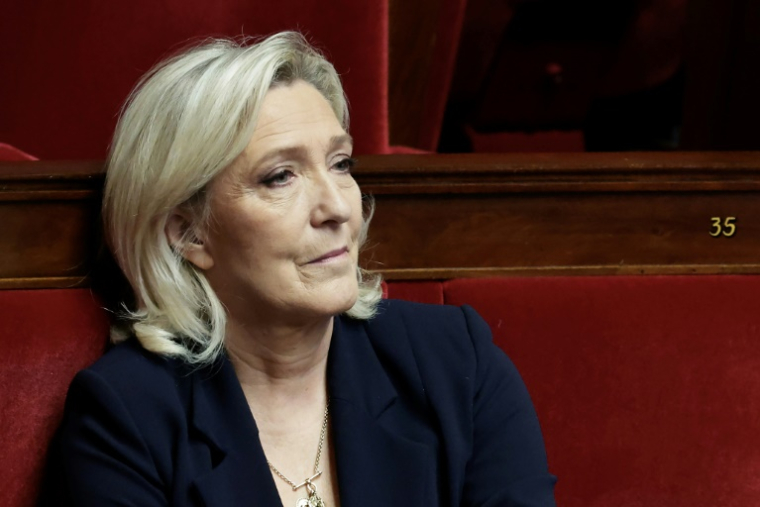 Marine Le Pen, le 23 janvier 2026 à l'Assemblée nationale à Paris ( AFP / STEPHANE DE SAKUTIN )