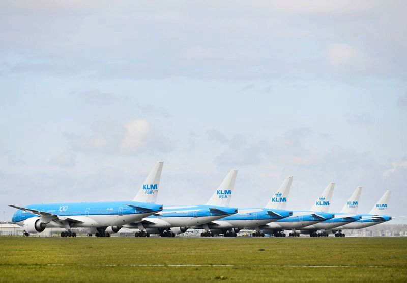 KLM A DES LIQUIDITÉS JUSQUE MI-JUIN, DIT LE GOUVERNEMENT NÉERLANDAIS