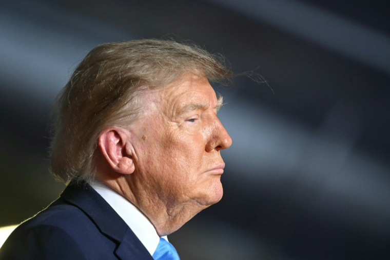 Le président américain Donal Trump, à Grand Island, le 5 octobre 2026 au Nebraska ( AFP / Kent NISHIMURA )