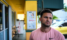 Employé d'une société d'import-export, Denis Caldeira bénéficie comme d'autres immigrés vénézuéliens aux Etats-Unis d'un statut de protection supprimée par l'administration du président Donald Trump, à Doral (Floride), aux Etats-Unis, le 20 mai 2025 ( AFP / CHANDAN KHANNA )