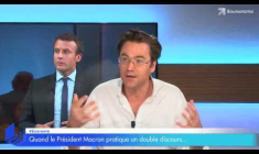 Quand le Président Macron pratique un double discours...