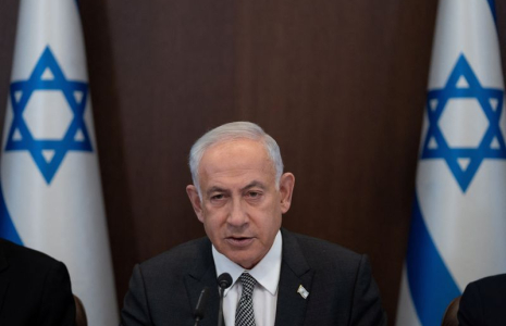 Le Premier ministre israélien Benjamin Netanyahu lors d'une réunion du cabinet à Jérusalem