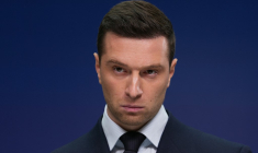 Jordan Bardella, le 19 octobre 2026, à Paris ( AFP / DIMITAR DILKOFF )
