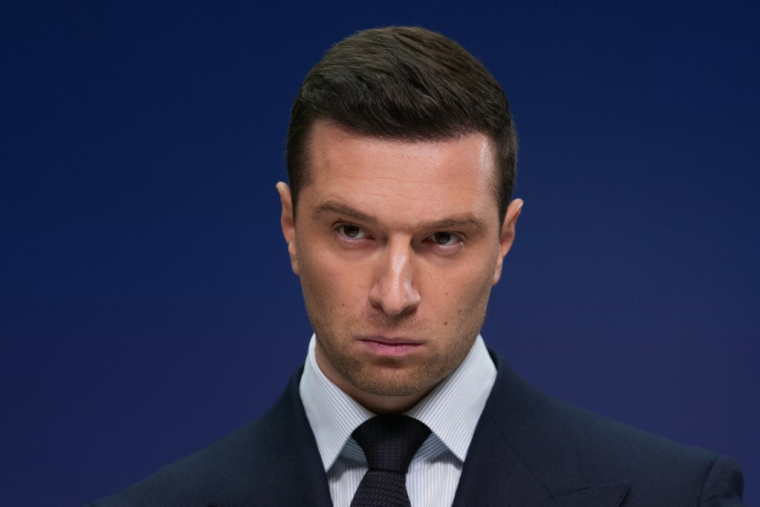 Jordan Bardella, le 19 octobre 2026, à Paris ( AFP / DIMITAR DILKOFF )