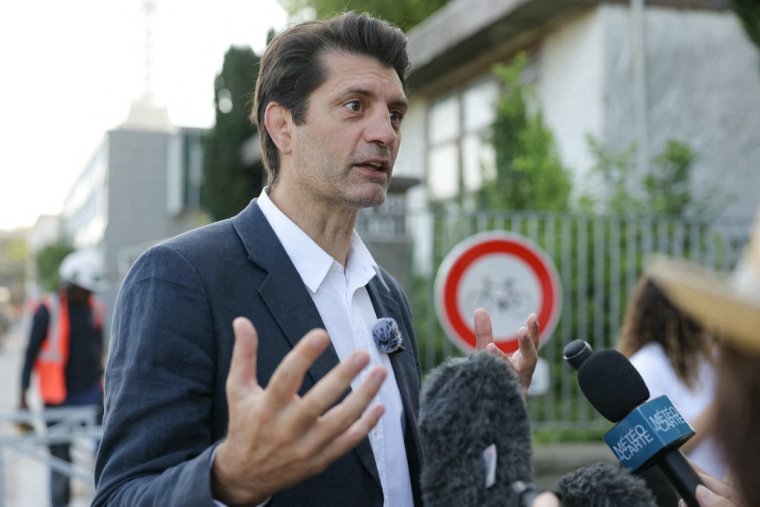 L'adjoint au sport de la mairie de Paris, Pierre Rabadan, à Paris le 19 juin 2025. ( AFP / THOMAS SAMSON )