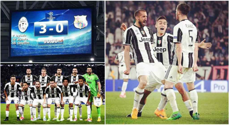 La Juventus a remporté le match qui l’opposait au FC Barcelone, en quart de finale aller de la Ligue des champions de football. (© Juventus / Instagram)